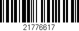Código de barras (EAN, GTIN, SKU, ISBN): '21776617'