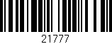 Código de barras (EAN, GTIN, SKU, ISBN): '21777'