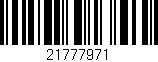 Código de barras (EAN, GTIN, SKU, ISBN): '21777971'
