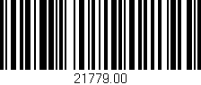 Código de barras (EAN, GTIN, SKU, ISBN): '21779.00'