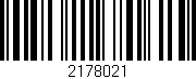 Código de barras (EAN, GTIN, SKU, ISBN): '2178021'