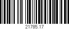 Código de barras (EAN, GTIN, SKU, ISBN): '21785.17'