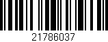 Código de barras (EAN, GTIN, SKU, ISBN): '21786037'
