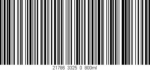 Código de barras (EAN, GTIN, SKU, ISBN): '21786_3325_0_800ml'