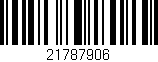 Código de barras (EAN, GTIN, SKU, ISBN): '21787906'