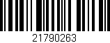 Código de barras (EAN, GTIN, SKU, ISBN): '21790263'