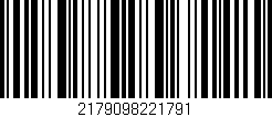 Código de barras (EAN, GTIN, SKU, ISBN): '2179098221791'