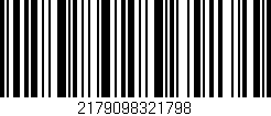 Código de barras (EAN, GTIN, SKU, ISBN): '2179098321798'