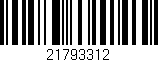 Código de barras (EAN, GTIN, SKU, ISBN): '21793312'