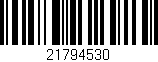 Código de barras (EAN, GTIN, SKU, ISBN): '21794530'