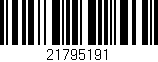 Código de barras (EAN, GTIN, SKU, ISBN): '21795191'