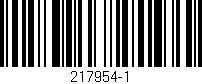 Código de barras (EAN, GTIN, SKU, ISBN): '217954-1'