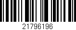 Código de barras (EAN, GTIN, SKU, ISBN): '21796196'