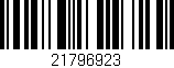 Código de barras (EAN, GTIN, SKU, ISBN): '21796923'