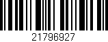 Código de barras (EAN, GTIN, SKU, ISBN): '21796927'