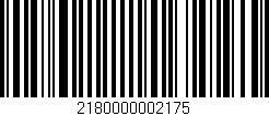 Código de barras (EAN, GTIN, SKU, ISBN): '2180000002175'