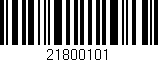 Código de barras (EAN, GTIN, SKU, ISBN): '21800101'