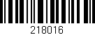 Código de barras (EAN, GTIN, SKU, ISBN): '218016'