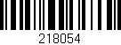 Código de barras (EAN, GTIN, SKU, ISBN): '218054'