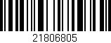 Código de barras (EAN, GTIN, SKU, ISBN): '21806805'