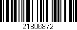 Código de barras (EAN, GTIN, SKU, ISBN): '21806872'