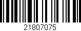 Código de barras (EAN, GTIN, SKU, ISBN): '21807075'