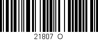 Código de barras (EAN, GTIN, SKU, ISBN): '21807_O'