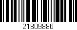 Código de barras (EAN, GTIN, SKU, ISBN): '21809886'