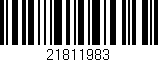 Código de barras (EAN, GTIN, SKU, ISBN): '21811983'