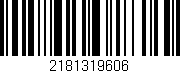 Código de barras (EAN, GTIN, SKU, ISBN): '2181319606'