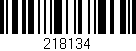 Código de barras (EAN, GTIN, SKU, ISBN): '218134'