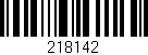 Código de barras (EAN, GTIN, SKU, ISBN): '218142'