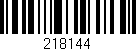 Código de barras (EAN, GTIN, SKU, ISBN): '218144'