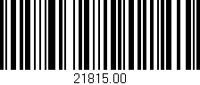 Código de barras (EAN, GTIN, SKU, ISBN): '21815.00'