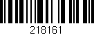 Código de barras (EAN, GTIN, SKU, ISBN): '218161'