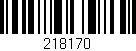 Código de barras (EAN, GTIN, SKU, ISBN): '218170'
