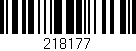 Código de barras (EAN, GTIN, SKU, ISBN): '218177'