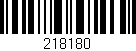 Código de barras (EAN, GTIN, SKU, ISBN): '218180'
