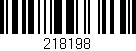 Código de barras (EAN, GTIN, SKU, ISBN): '218198'