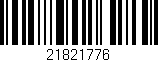 Código de barras (EAN, GTIN, SKU, ISBN): '21821776'