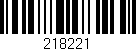 Código de barras (EAN, GTIN, SKU, ISBN): '218221'