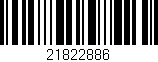 Código de barras (EAN, GTIN, SKU, ISBN): '21822886'