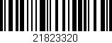 Código de barras (EAN, GTIN, SKU, ISBN): '21823320'