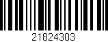 Código de barras (EAN, GTIN, SKU, ISBN): '21824303'