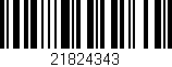 Código de barras (EAN, GTIN, SKU, ISBN): '21824343'