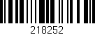 Código de barras (EAN, GTIN, SKU, ISBN): '218252'