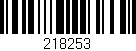 Código de barras (EAN, GTIN, SKU, ISBN): '218253'