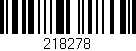 Código de barras (EAN, GTIN, SKU, ISBN): '218278'