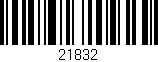 Código de barras (EAN, GTIN, SKU, ISBN): '21832'