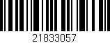 Código de barras (EAN, GTIN, SKU, ISBN): '21833057'